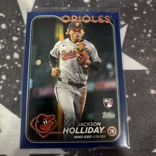 2024 Topps Update Series - Rookie Debut Jackson Holliday #US97 Royal Blue (RC)