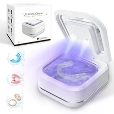 Ultrasonic Retainer Cleaner Machine, 42kHz Compact dental pod with Digital Timer