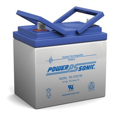 Power-Sonic PS-12350-PS-12350 12V 35AH SEALED LEAD ACID BATTERY NUT BOLT TT