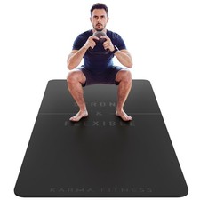 Image of Large Exercise Mat Extra Wide & Extra Thick Workout Yoga Mat 183cm x 80cm x 10mm
