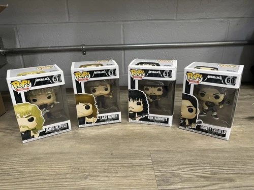 Metallica Funko Pop! Rocks Set Of 4 57 58 59 60 w/ Cases