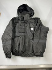 SAFETY JACKET High Visibility Safety Jacket Men's Size M Black