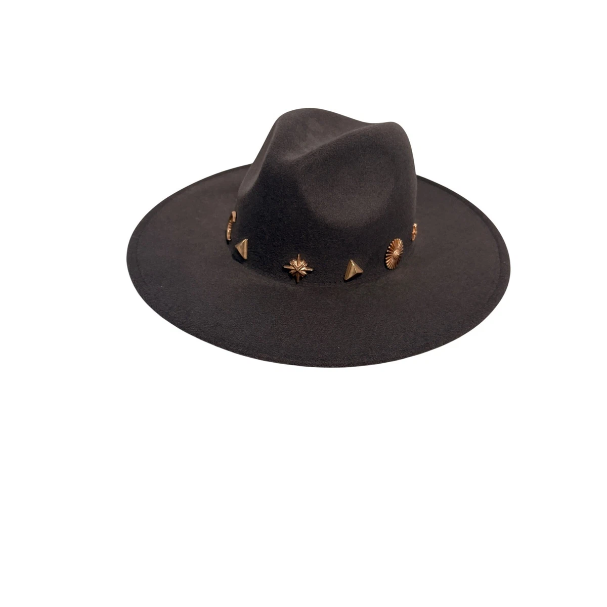 MiniMe Paris Black Wide Brim Felt Fedora Hat Handmade in France Velvet Ribbon R Midnight Sober Fur Felt Teardrop Fedora | Luxurious Classic main image 3