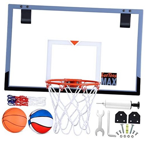 Large Indoor Basketball Hoop Wall Mounted Over The Door Basketball Hoop Set,