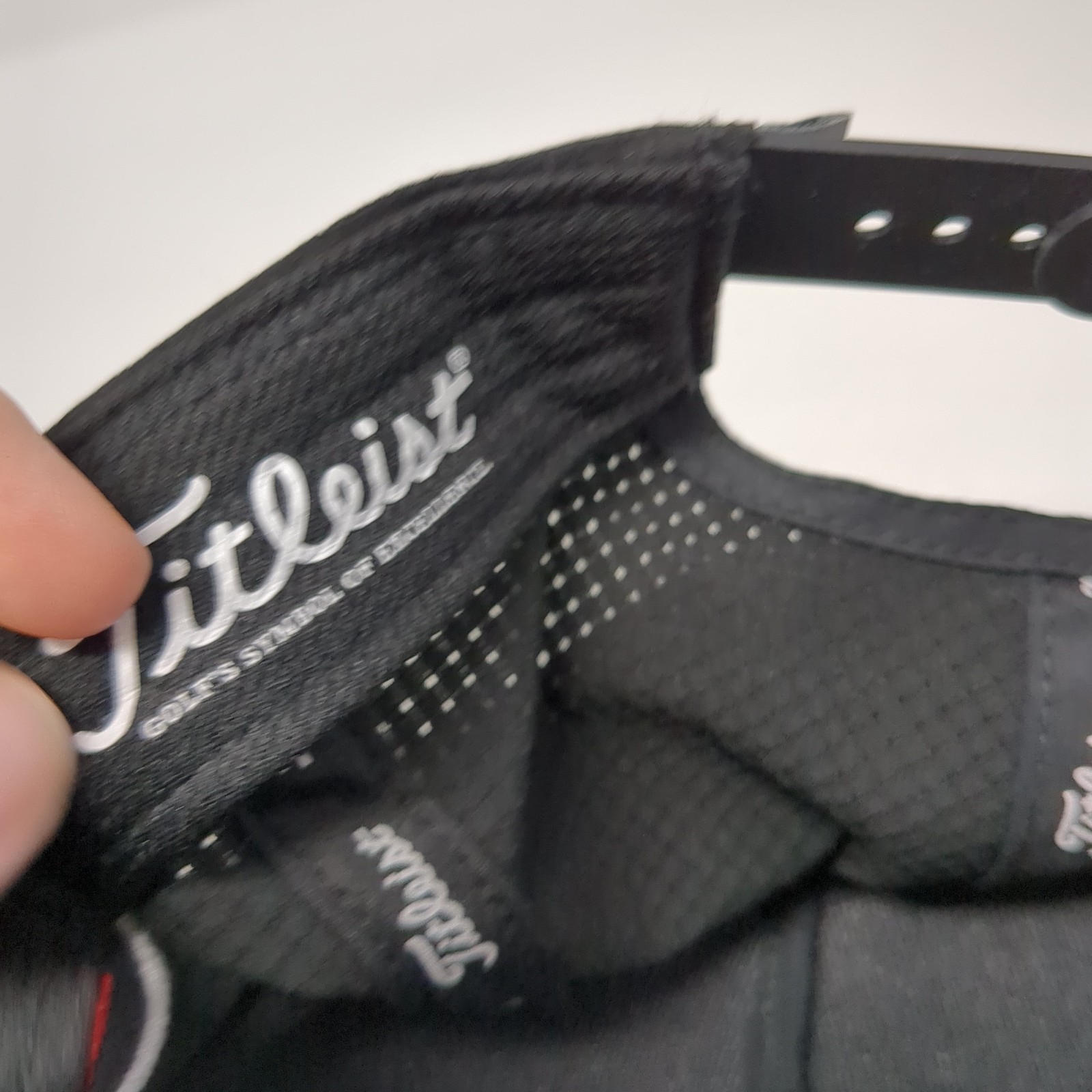 Titleist Snapback Hat Solid Black One Size Adjust… - image 9