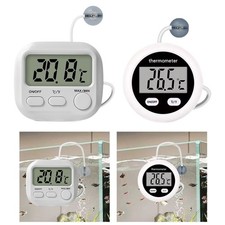 Digital Aquarium Thermometer with Probe Celsius Fahrenheit with Clear Display
