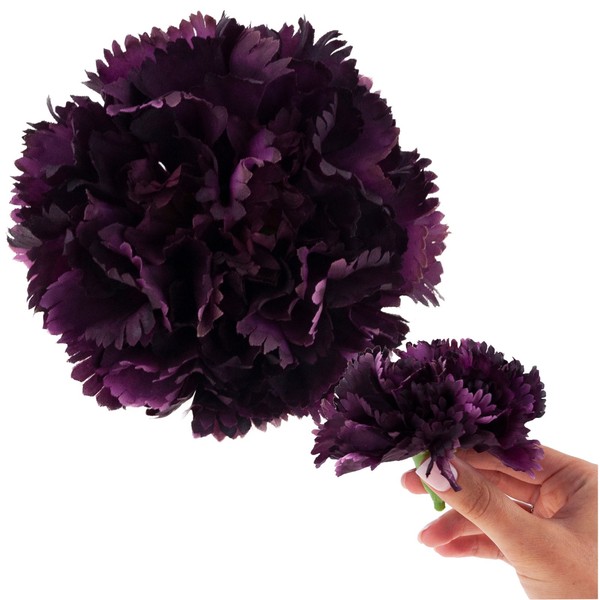 Nelke Produkt Kopf KüNstliche Blumen Wie Live FüR Kopfbedeckungen Lila-image
