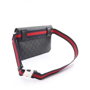Gucci GG Supreme sac ceinture sac taille homme noir 792091FADJA1042
