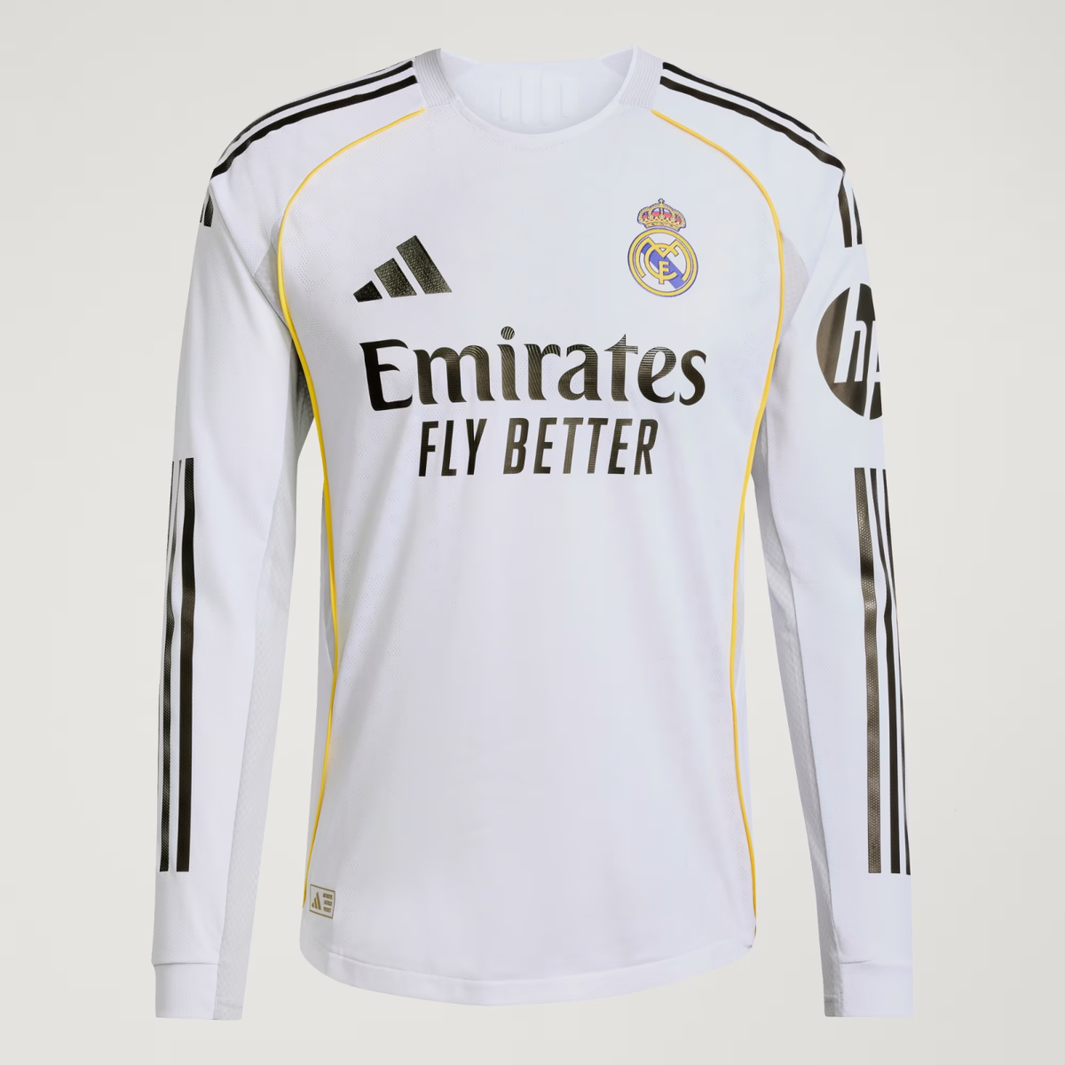 Real Madrid 25/26 Long Sleeve Home Authentic Jersey SZ 2XL NWT