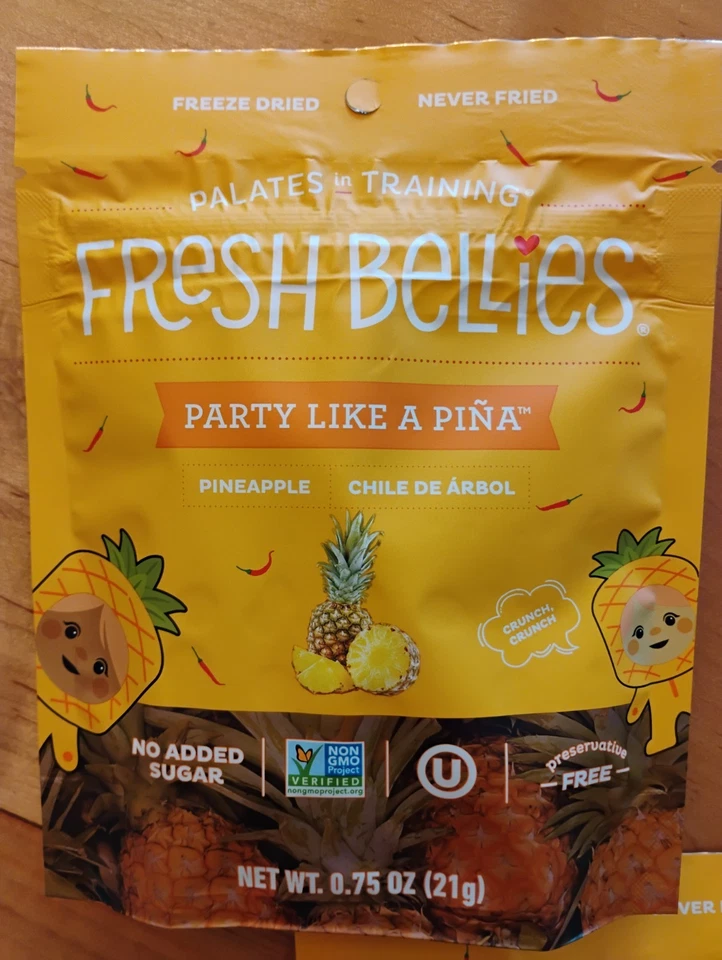 Vientres frescos fruta liofilizada fiesta como una piña 4 quilates Venta sellada por 10/25 Foto 2 de 4