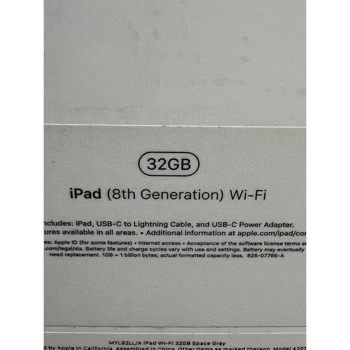 Apple iPad 8th Generation 32gb WiFi w/Logitech Combo Touch *READ* *SEE VIDEO* - Afbeelding 2 van 10