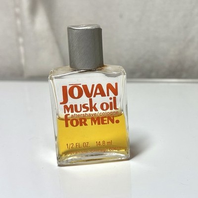 Vtg Cologne Bottle Jovan Musk For Men Aftershave Small