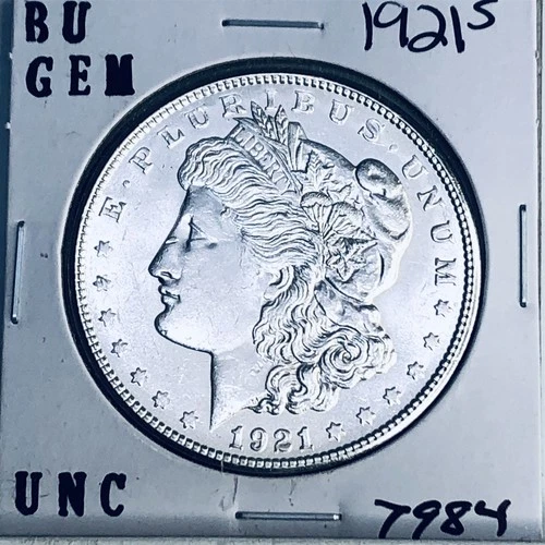 1921 S BU GEM MORGAN SILVER DOLLAR UNC MS+++ U.S. MINT RARE COIN 7984