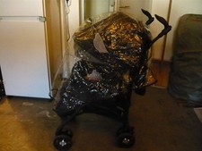 Buggy Blau, Gebraucht, Guter zustand mit Fußsack, Regenschutz, Netz