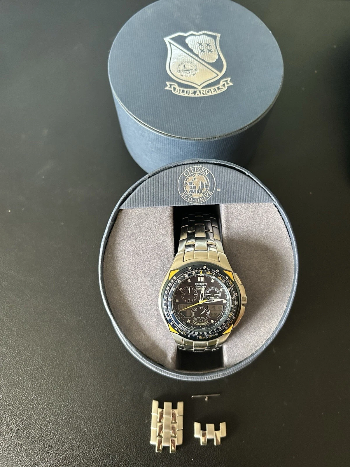 Citizen Eco-Drive SkyHawk Blue Angels Stainless Steel Watch