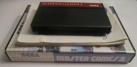 Sega Master System MASTER GAMES 1 w/Cartridge, Instructions & Box - 3 GAMES IN 1
