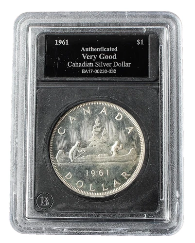 1961 Canada Silver Voyageur Dollar $1 - Encapsulated