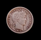 1913 P Barber Silver Dime XF