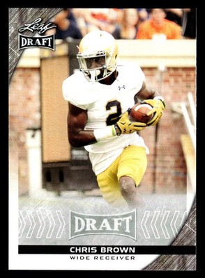 2016 Leaf Draft #14 Chris Brown Notre Dame Fighting Irish
