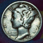 1944-D Mercury Dime Good – Denver Mint – 90% Silver