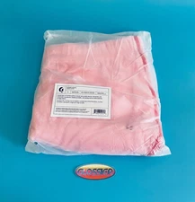 Glossier Terrycloth Pink & Red Shorts with Lip Balm Pocket  XL + Sticker - NEW!