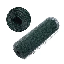 24In×100FT Green Chicken Wire Fencing Mesh Metal Floral 1" Hole For Chicken Coop