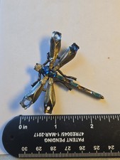 -For Repair- Rare Vtg. Crown Trifari Alfred Philippe Sterling Dragonfly Brooch