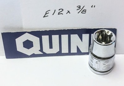 Quinn E12 x 3/8''  Torx Star Socket , Female External Free USA Shipping