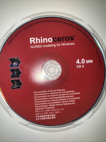 Modelado Rhinoceros NURBS para Windows 4.0 Rhino3d con llave de CD educativa - Imagen 5 de 7