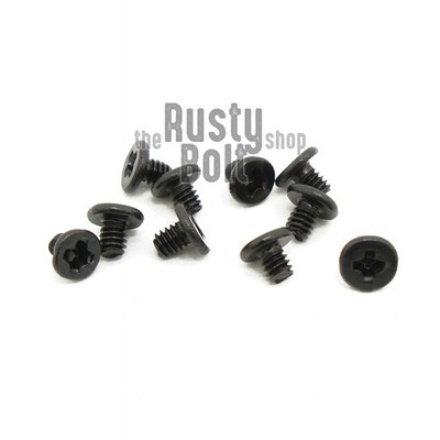 M2 x 2.5mm, Phillips Wafer Flat Head Screws, Black, Computer, Laptop, Machine