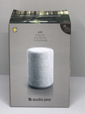 Audio Pro A10 Kabelloser Multiroom-Lautsprecher 50W Hellgrau NEU