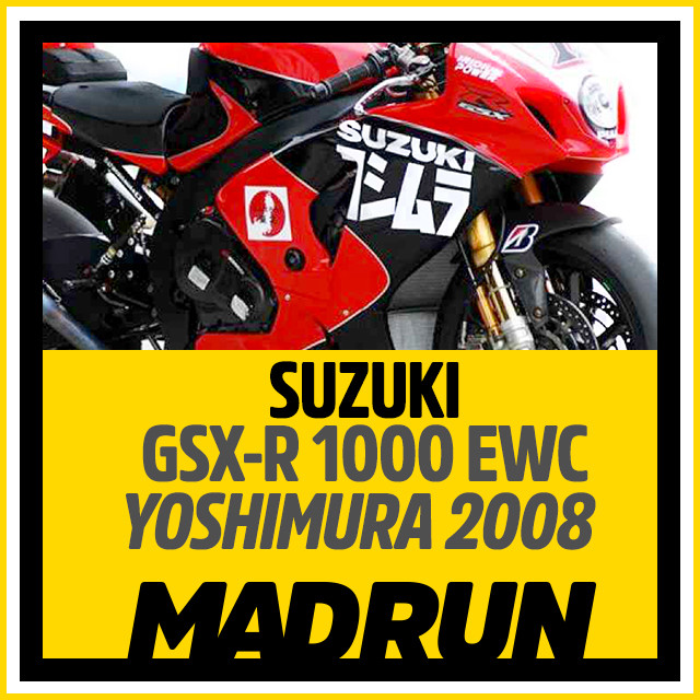 Adesivi Carena Moto Suzuki GSX-R Yoshimura, Decalcomanie Serbatoio, GSXR1000 600