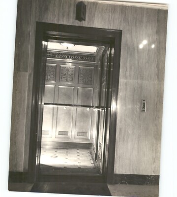 ARCHITECTURE Interiors Shiny Elevator CINCINNATI Vintage 1930s Press Photo