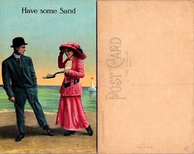 Beach Couple Humor Have Some Sand Postcard