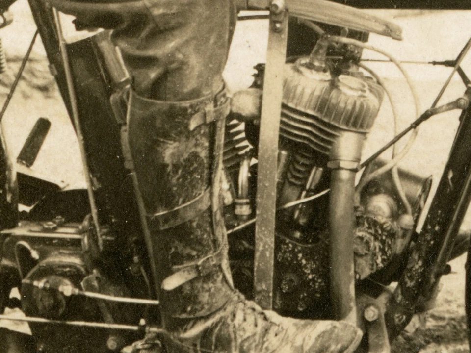 Vintage Motorcycle Photo Print – Antique Biker Wall Art Home Decor - Image 4 of 4