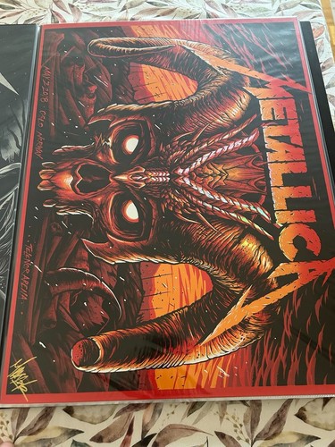 METALLICA OSLO 2018 AP REG CONCERT POSTER PRINT MAXX242 MAX GRAMAJO F4D STUDIOS