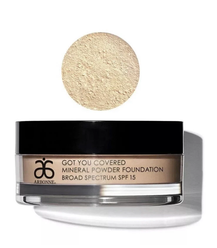ARBONNE Got You Covered Mineral Powder Foundation SPF15, Shade IVORY, BNIB