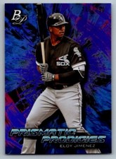 Eloy Jimenez 2018 Bowman Platinum Prismatic Prodigies Purple 208/250