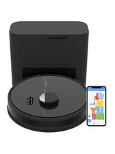 bObsweep - Dustin Wi-Fi Connected Self-Emptying Robot Vacuum and Mop - Night