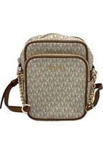 Michael Kors Jet Set Travel Signature PVC Medium Logo Chain  