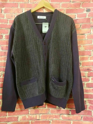 Casting Golf & Casual Men's Long Sleeve Buttons Down Sweater Cardiga Size L NWT!