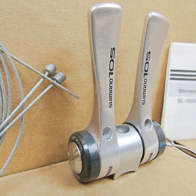 New-Old-Stock Shimano 105 6-Speed Index Shifters with Polished