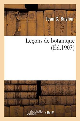Lecons de botanique