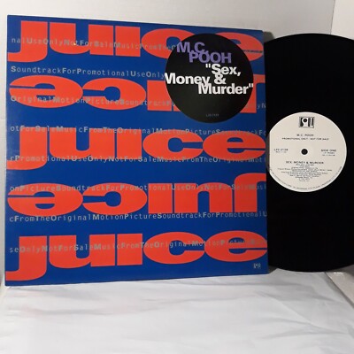 MC Pooh   Sex, Money & Murder 1991 Juice/Promo 12'' Single - MCA Records Ex VINYL
