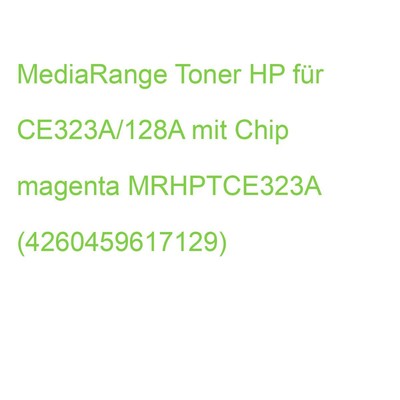 MediaRange Toner HP für CE323A/128A mit Chip magenta MRHPTCE323A (4260459617129)