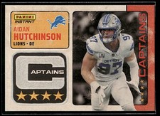 2024 Panini Instant NFL Aidan Hutchinson CAPTAINS 1/351 SP Detroit Lions #CAP-34