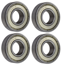 (4 Each) 6001-ZZ, 6001-2Z, 9101KDD Shielded Radial Ball Bearing 12X28X8 SpinCo
