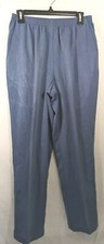 Alfred Dunner Sz 10 Blue Pants Elastic Waist Pockets
