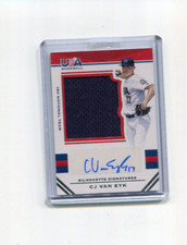 2017 Stars and Stripes 18U Silhouettes CJ Van Eyk Auto Jersey 54/199