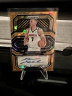 2020-21 Panini Prizm Penmanship Prizms Mason Plumlee Orange Ice Auto Card
